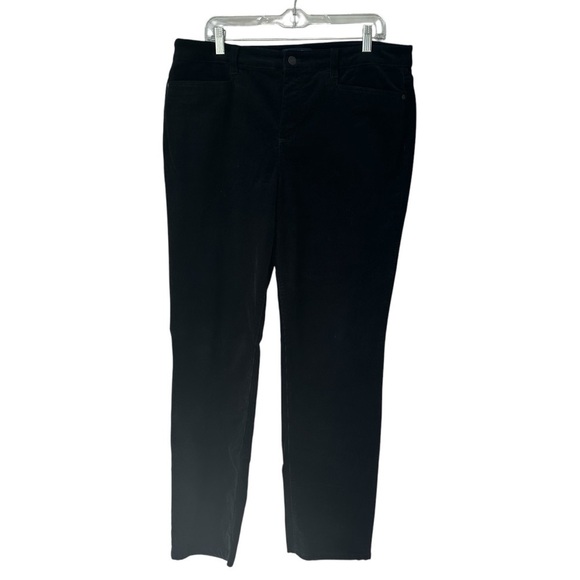 Talbots Simply Flattering Collection Black Straight Leg Pants, Corduroy, size 14 - Picture 2 of 8